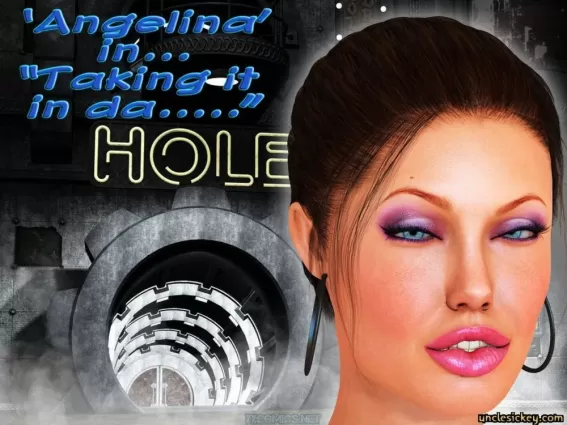 Angelina Taking it Hole- Uncle Sickey - 3d