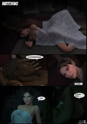 Lara Croft and Doppelganger - 3d