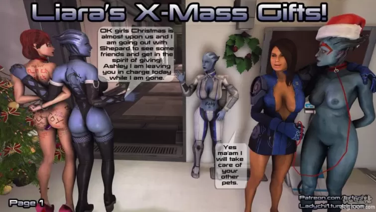 Liara X-Mass Gifts! - 3d